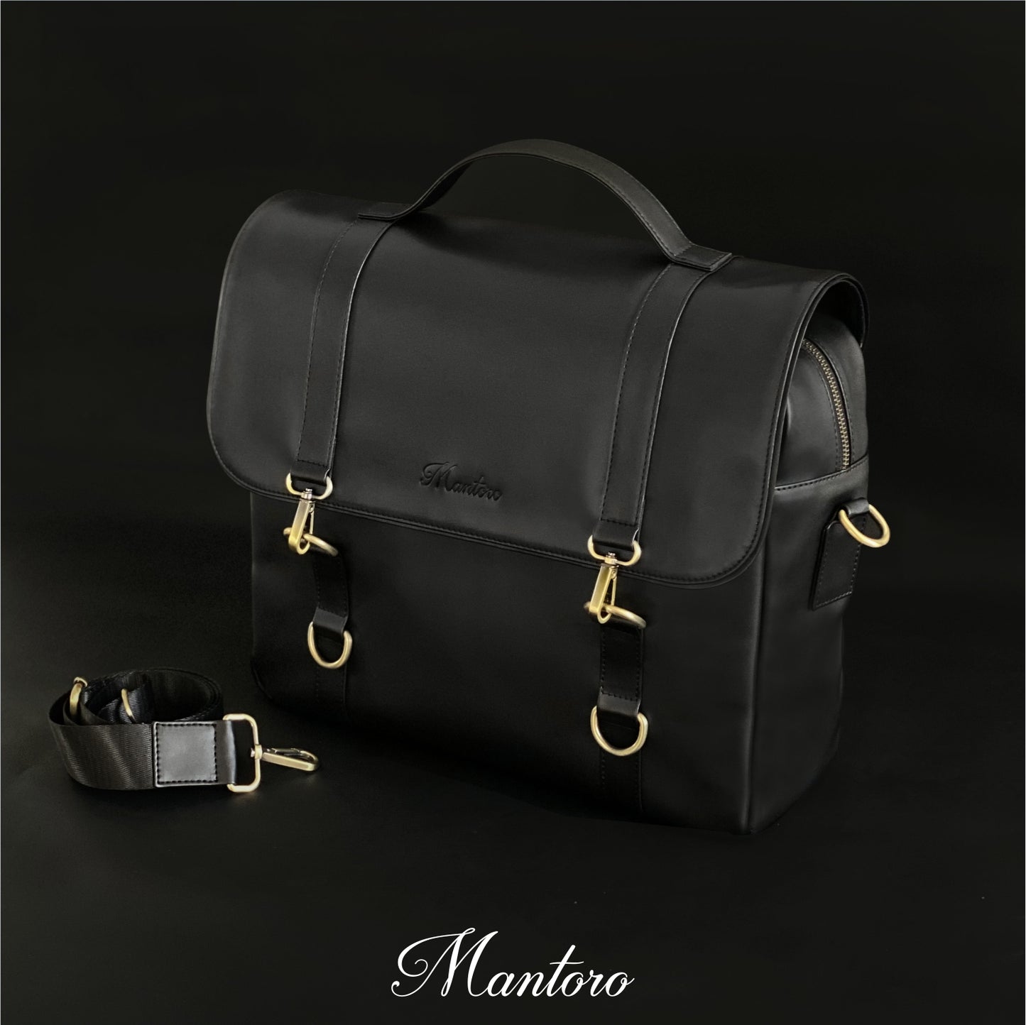 Messenger bag cuero vegano