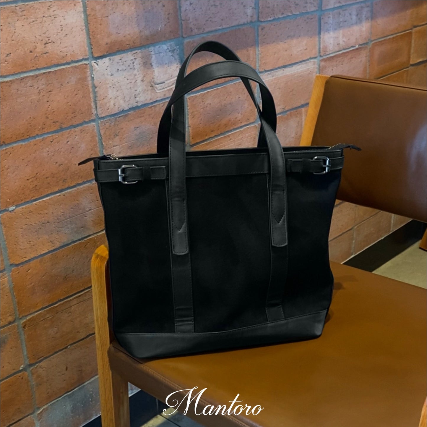 Suede Tote Bag cuero vegano