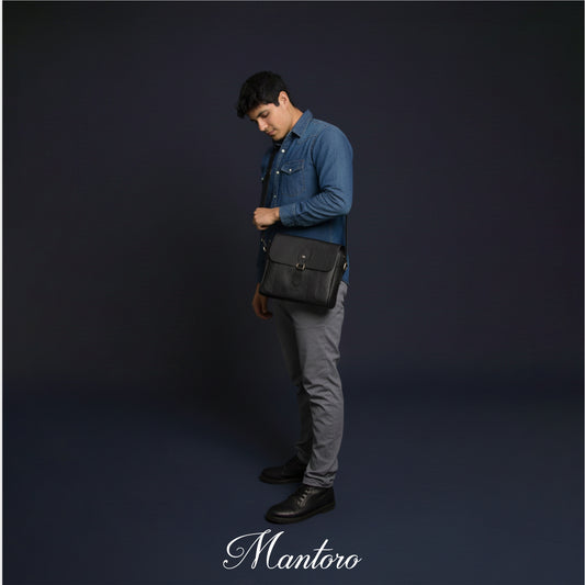 Galileo vegan leather briefcase
