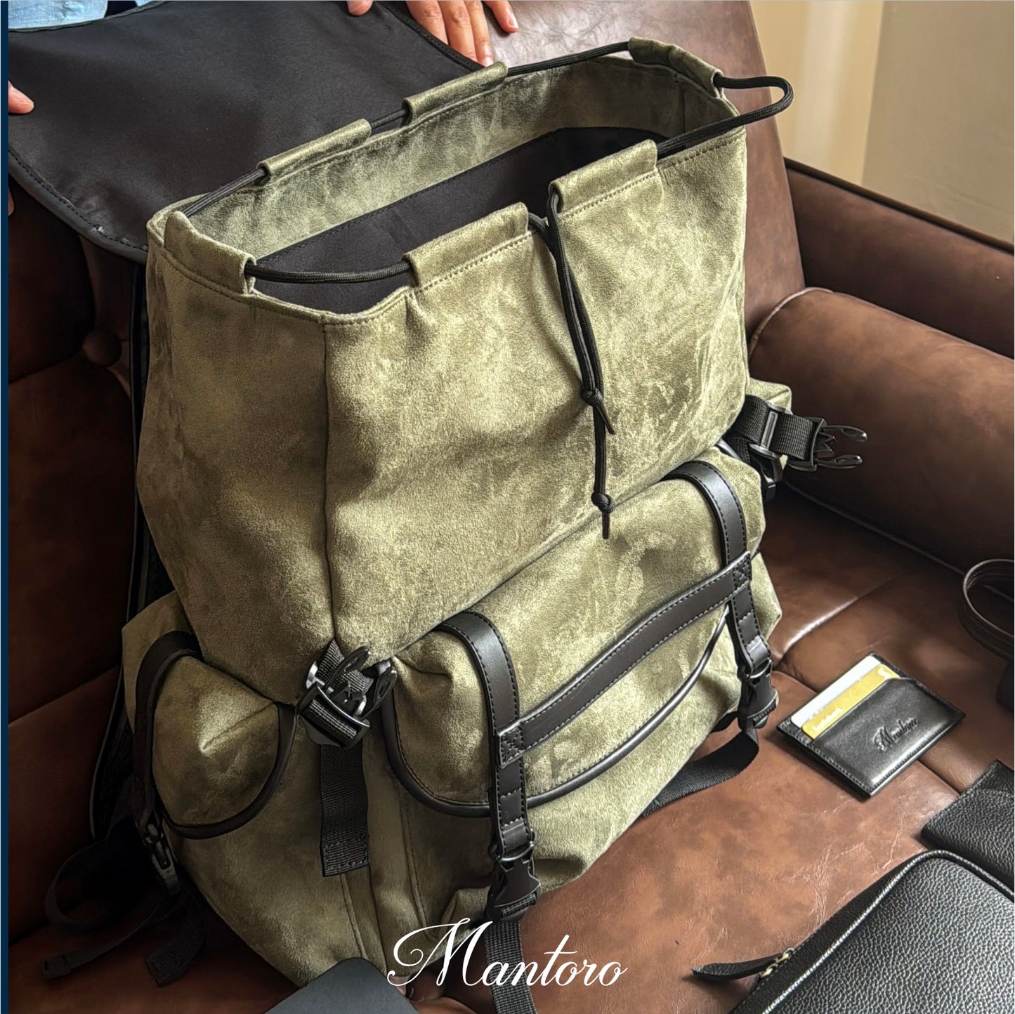 Mochila Maverick gamuza
