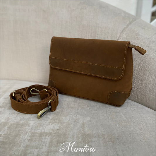 Crossbody MUESTRA cuero rústico