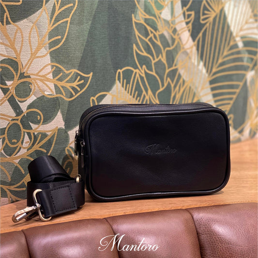 Crossbody Doble Compartimento 100% cuero vacuno