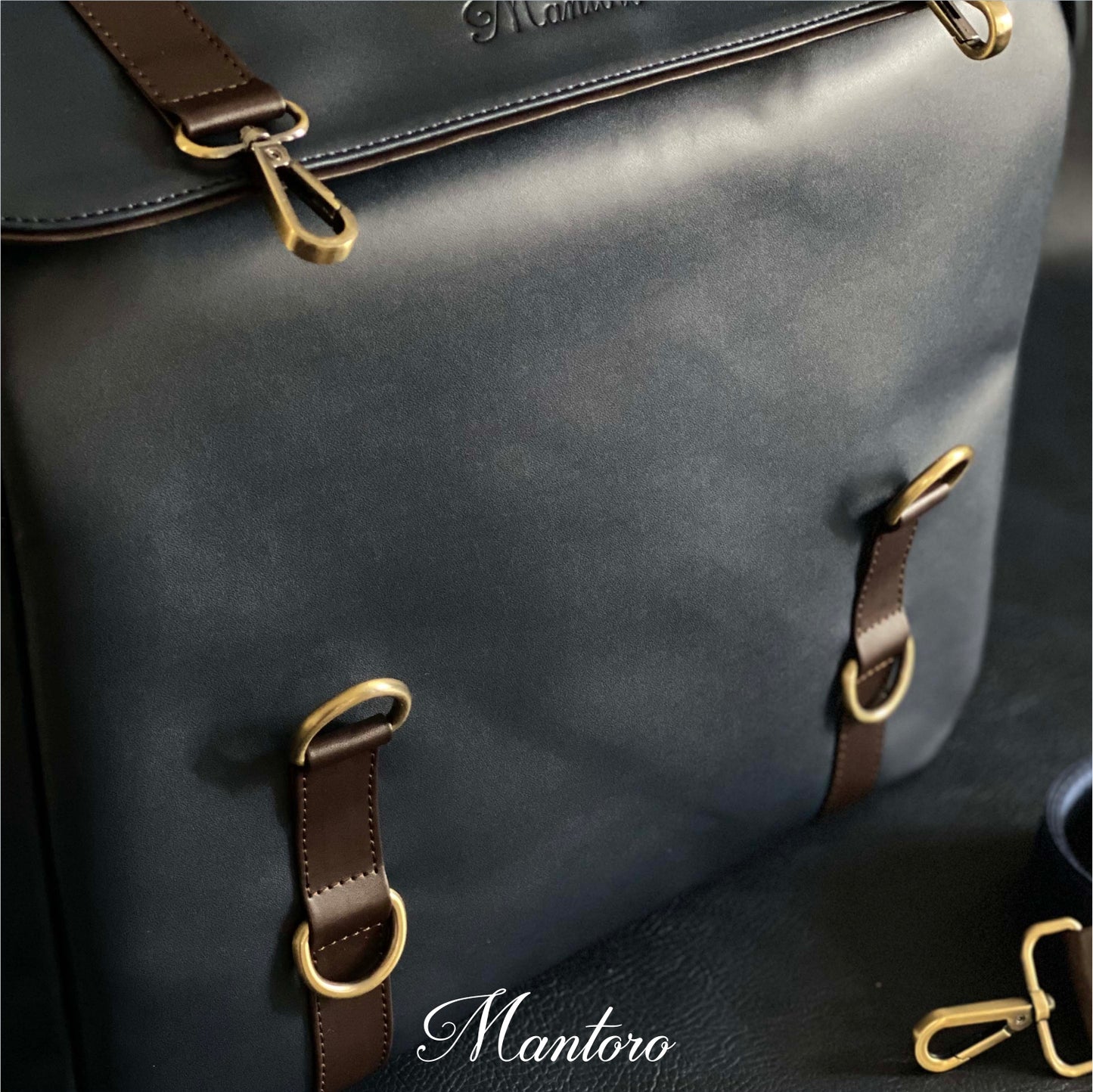 Messenger bag cuero vegano