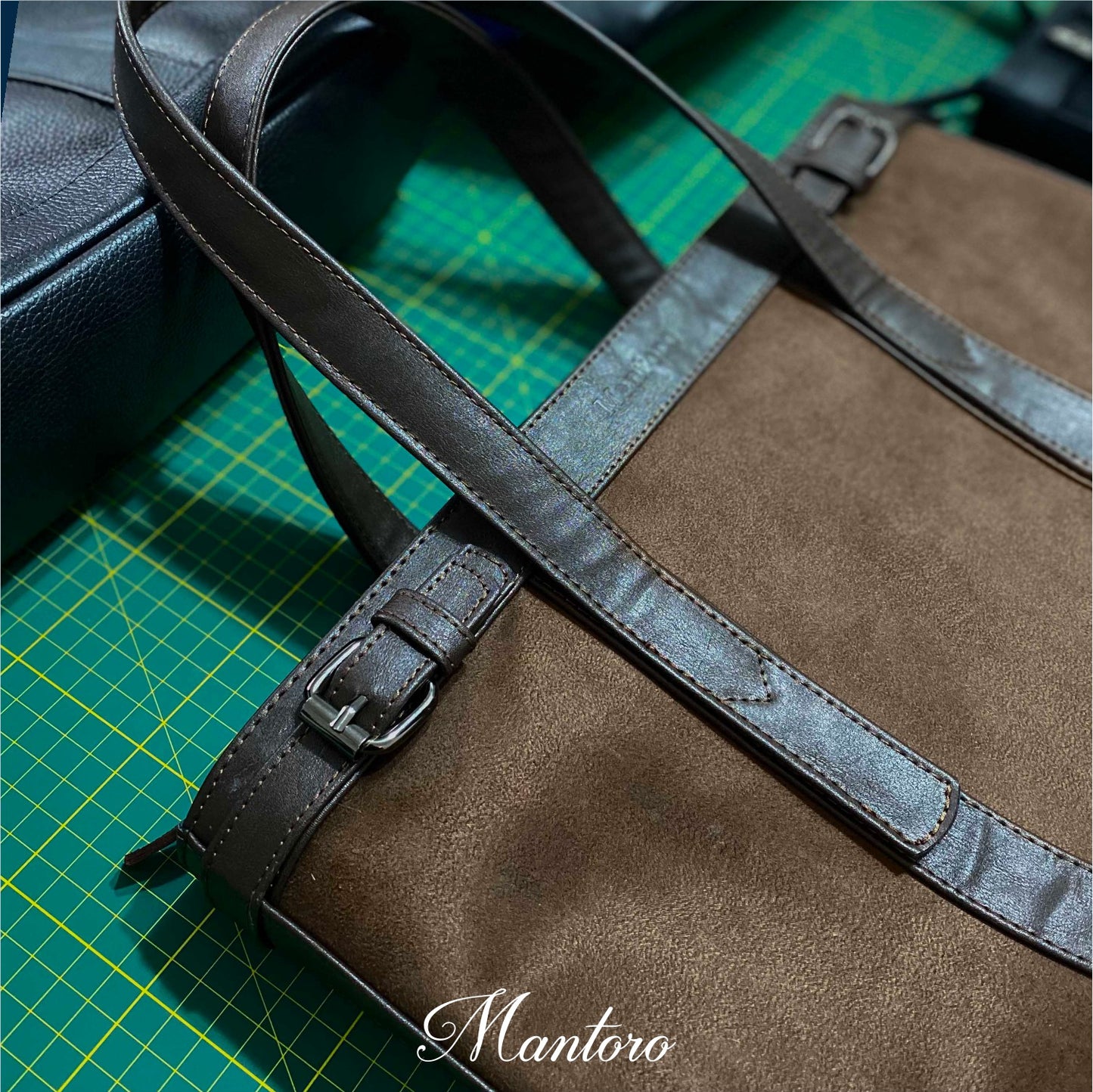 Suede Tote Bag cuero vegano