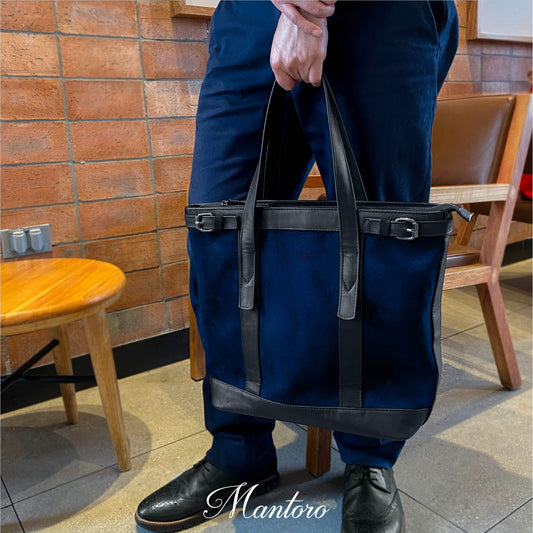 Suede Tote Bag cuero vegano