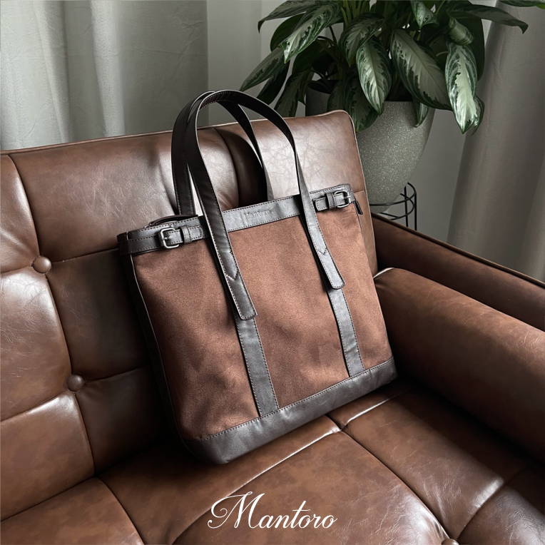 Suede Tote Bag cuero vegano