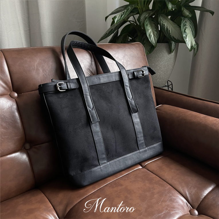Suede Tote Bag cuero vegano