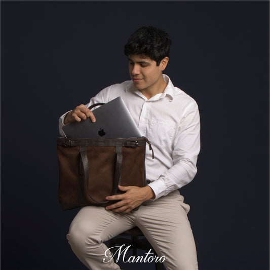 Suede Tote Bag cuero vegano